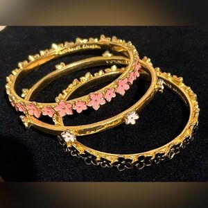 Victoria’s Secret gold tone cherry blossom bracelet set